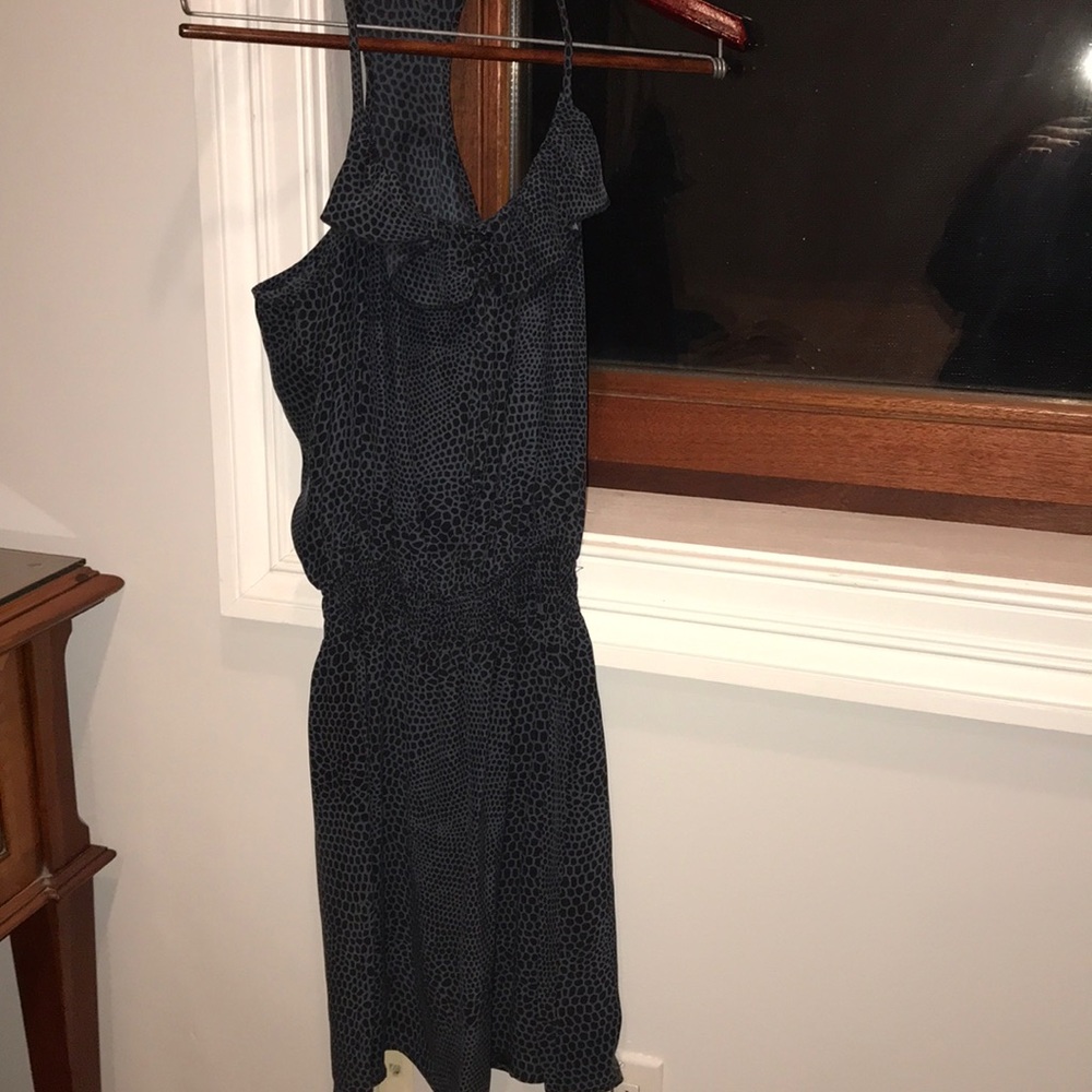 Parker size medium blue and black racer back dress